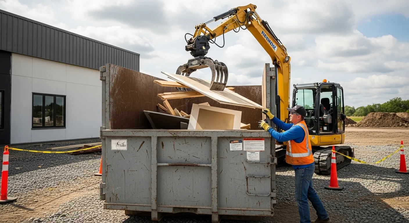 load dumpster safely