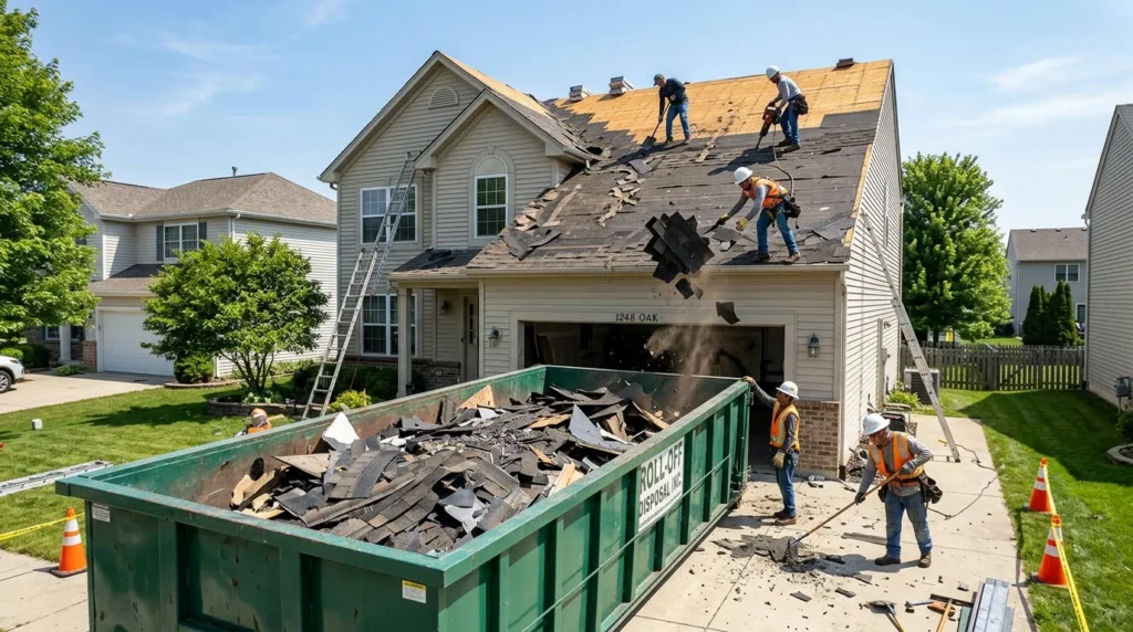 Dumpster Rental For Roofing Projects