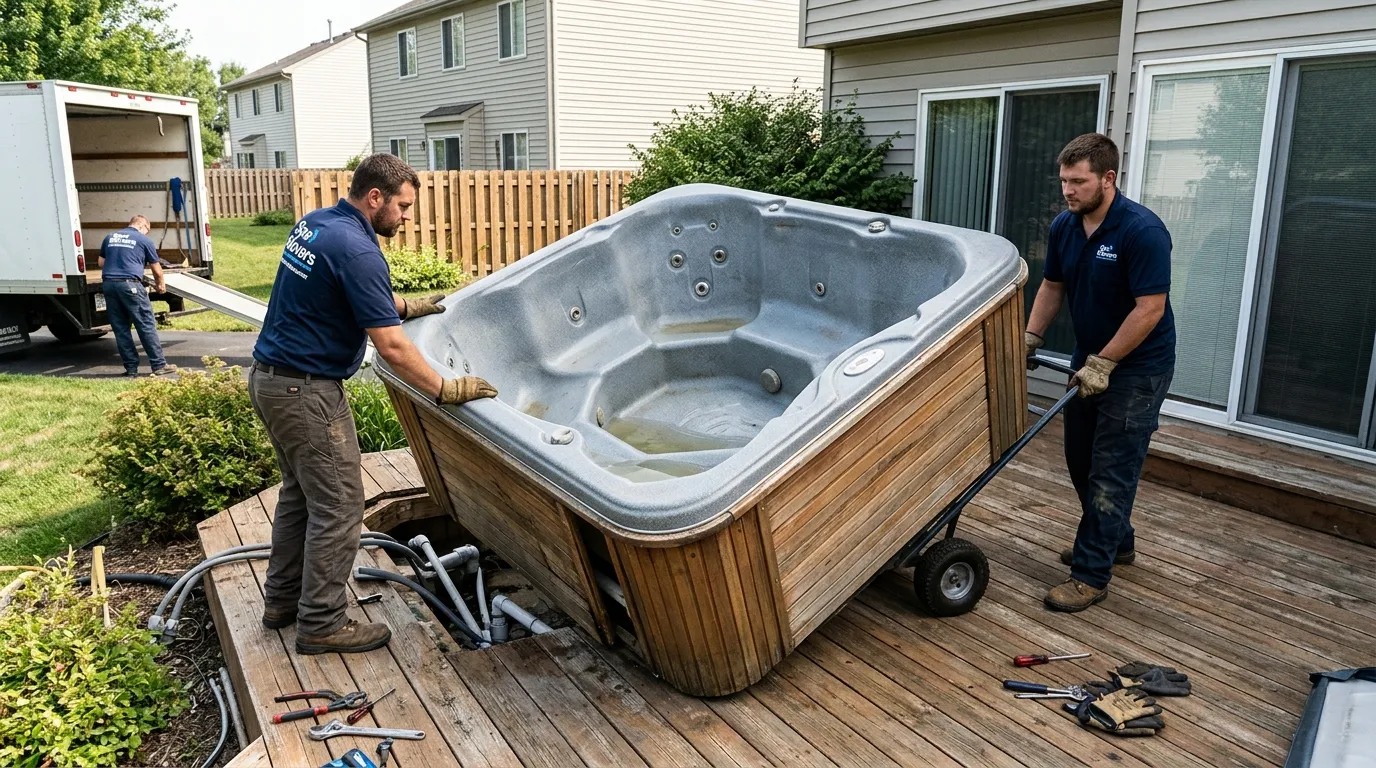 Removing Hot Tub