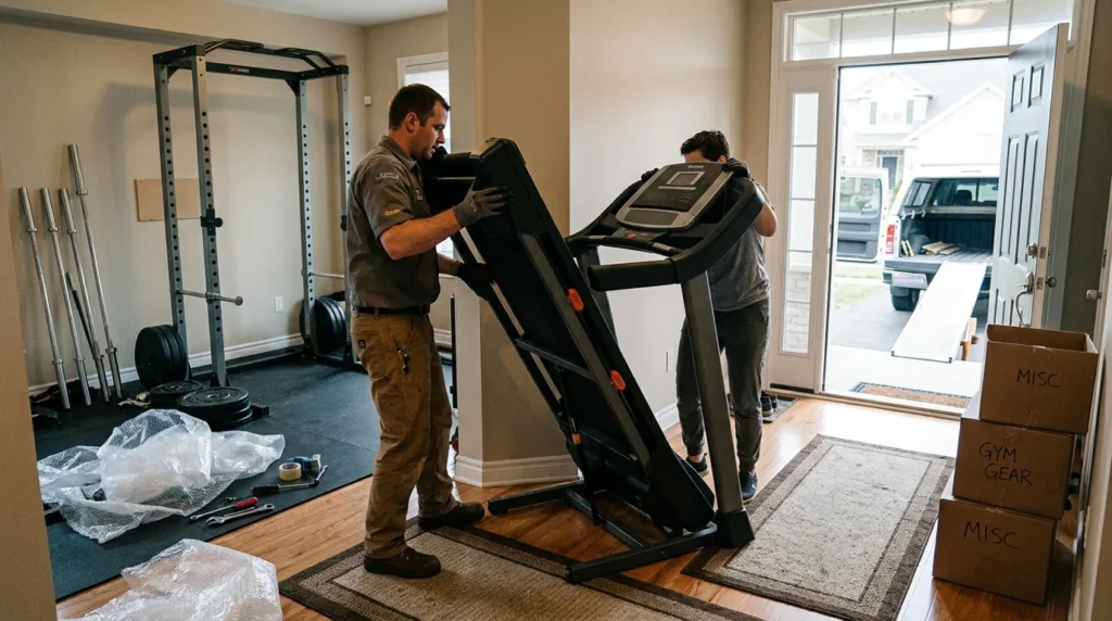 removing large exeicse equipments from home