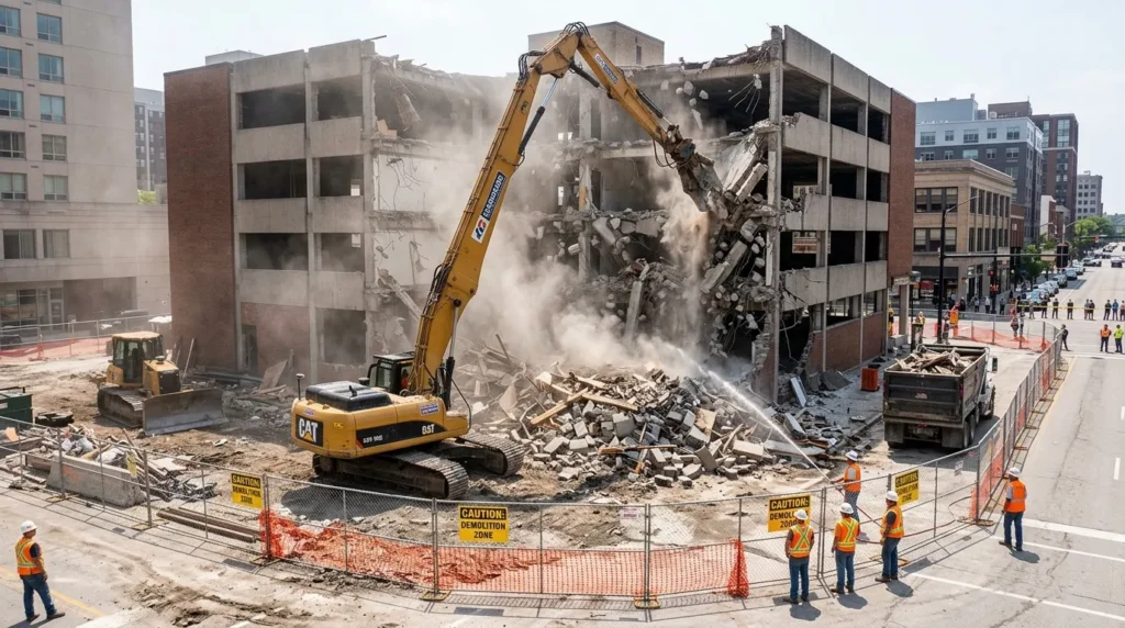 Demolition of building